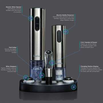 Ivation Wine Gift Set with Electric Opener & More