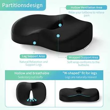 Buy Donut Pillow for Tailbone Pain Relief - Comfortable Seat Cushion