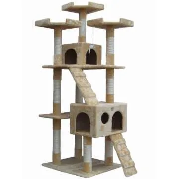 Go Pet Club 72" Stylish Indoor Cat Tree Tower