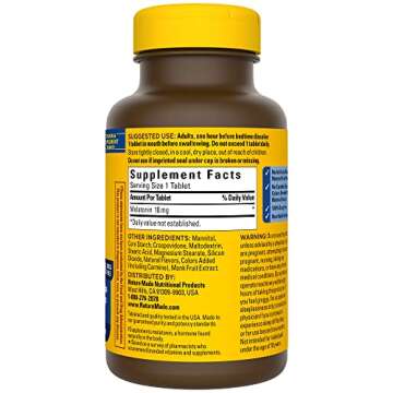Nature Made Melatonin 10 mg Tablets, Fast Dissolve Sleep Aid, Naturally Helps You Fall Asleep Faster, 300 Count