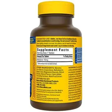 Nature Made Melatonin 10 mg Tablets, Fast Dissolve Sleep Aid, Naturally Helps You Fall Asleep Faster, 300 Count