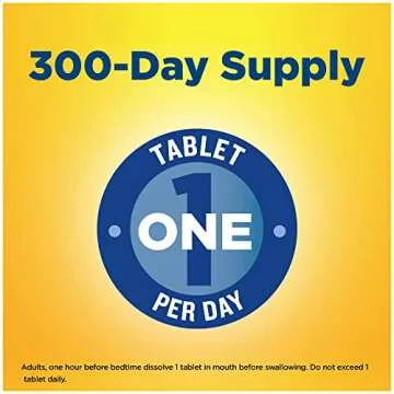 Nature Made Melatonin 10 mg Tablets, Fast Dissolve Sleep Aid, Naturally Helps You Fall Asleep Faster, 300 Count