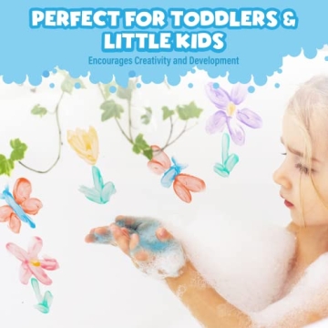 Tub Works® Bathtub Finger Paint Soap, Classic 6 Pack | Non-Toxic | Washable Bathtub Paint for Finger Painting on Tub Walls | Ideal Toddler Bath Toys for Creative Play | Easy to Clean, Fun Bath Paint