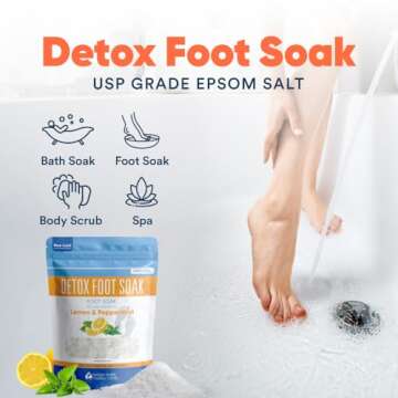 Detox Foot Soak with Epsom Salt & Essential Oils