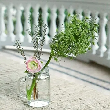 Kate Aspen Mason Jar Mugs with Lids - Set of 6