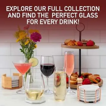 D'Eco Unbreakable 20 oz Wine Glasses (Set of 4) - 100% Tritan Reusable Shatterproof Clear Glassware - Perfect Cocktail Glasses for Hosting Parties - Wedding & Housewarming Gift Idea