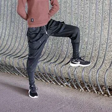 Low Crotch Joggers Harem Pants Stylish Hip Hop Drawstring Slim Fit Sweatpants Trousers (US, Alpha, Large, Regular, Regular, Black(Tapered))