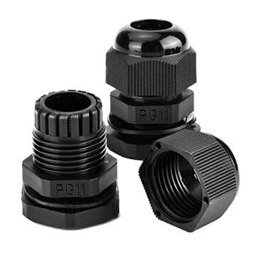 25 Pcs Waterproof Adjustable Cable Glands - eoocvt