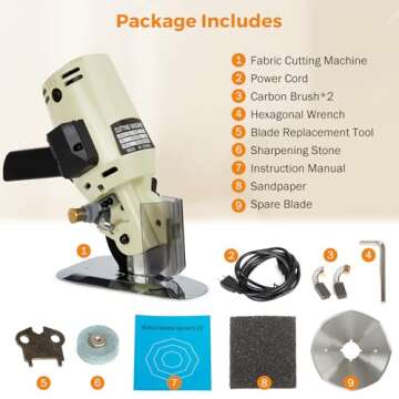 BEAMNOVA Electric Fabric Cutter for Precision Cutting