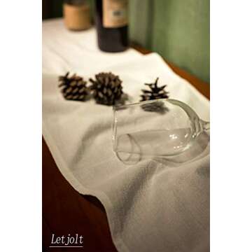 Letjolt White Table Runner 72 Inches Long Shabby Chic Ruffled Table Runner Farmhouse Table Decor Rustic Home Table Decoration for Baby Shower Bride Shower