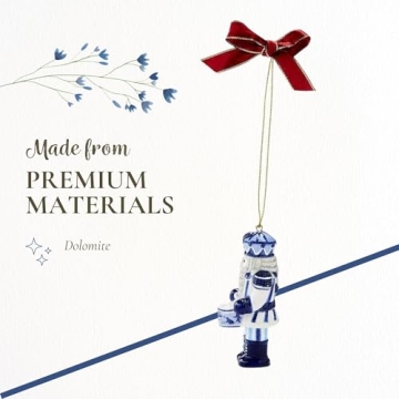 Spode Blue Italian Nutcracker Ornament for Holiday Decor