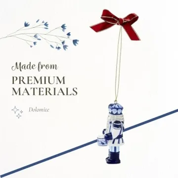 Spode Blue Italian Nutcracker Ornament for Holiday Decor