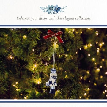 Spode Blue Italian Nutcracker Ornament for Holiday Decor
