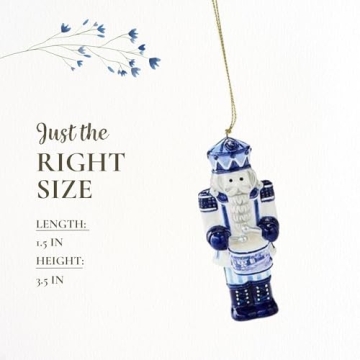 Spode Blue Italian Nutcracker Ornament for Holiday Decor