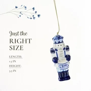 Spode Blue Italian Nutcracker Ornament for Holiday Decor