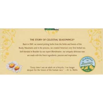 Celestial Seasonings Herbal Tea, Chamomile, 20 Count