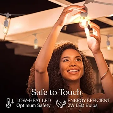 Brightech Ambience Pro Waterproof LED Outdoor String Lights 48ft