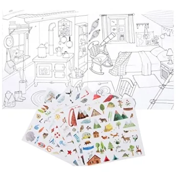 Moulin Roty Explorer Sticker Book for Kids - Creative Fun