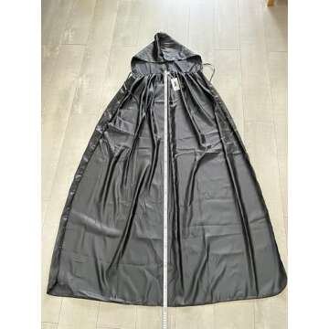 VGLOOK Unisex Hooded Halloween Christmas Cloak Costumes Party Cape Black