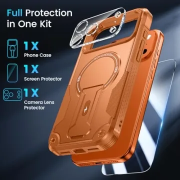 3 in 1 Caka iPhone 17 Pro Max Case with Kickstand