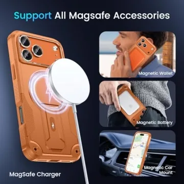 3 in 1 Caka iPhone 17 Pro Max Case with Kickstand