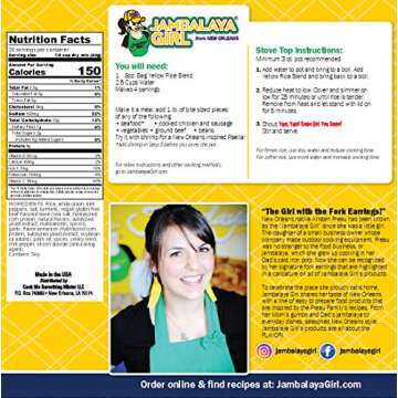 Jambalaya Girl Yellow Rice Blend | Quick & Gluten Free