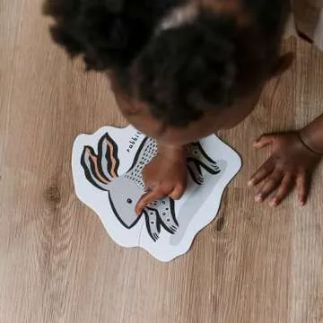 Wee Gallery Pets Beginner Puzzle Set - Jigsaw Puzzles for Toddlers - Sensory Toys Promoting Cognitive & Motor Development - Sustainable Learning Toys for Toddler, Young Kids (12 Pieces, 6 Puzzles)