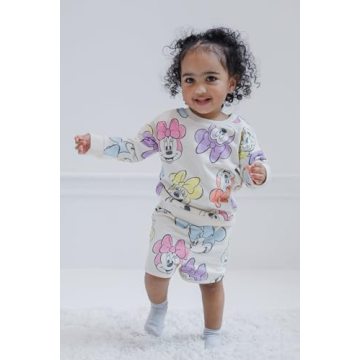 Disney Minnie Mouse Infant Girls Sweatshirt and Shorts Set