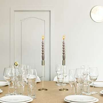 Elegant Spiral Taper Dinner Candles for Any Occasion