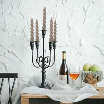 Elegant Spiral Taper Dinner Candles for Any Occasion