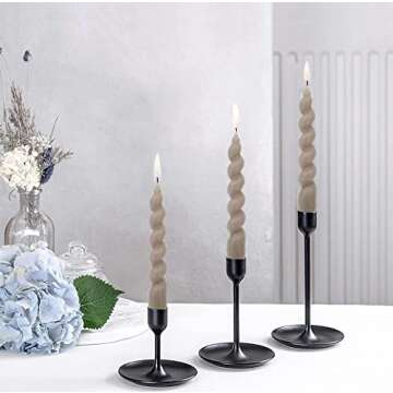 Elegant Spiral Taper Dinner Candles for Any Occasion