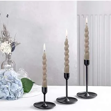 Elegant Spiral Taper Dinner Candles for Any Occasion