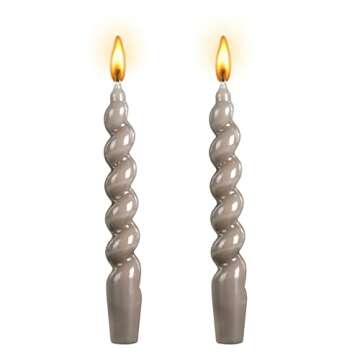 Elegant Spiral Taper Dinner Candles for Any Occasion