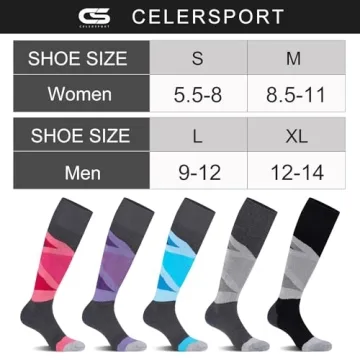 CS CELERSPORT Merino Wool Ski Socks Winter Warm Thermal