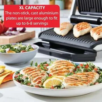 T-Fal Electric Grill with 9 Cooking Modes and XL Capacity