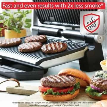 T-Fal Electric Grill with 9 Cooking Modes and XL Capacity