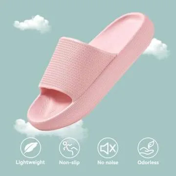 BOEBAL Cloud Slides for Women Slippers Shower Shoes Women's Sandals Bubble Slides for Men Non-Slip C...