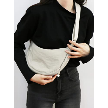 YIKOEE Waterproof Crescent Crossbody Bag Stylish Functional