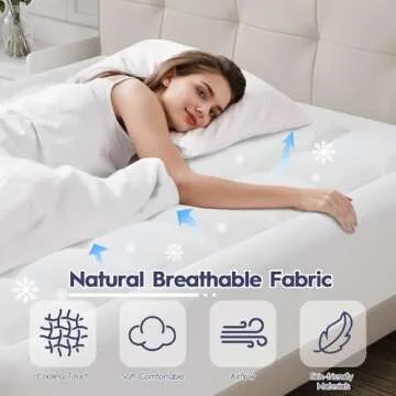 ELEMUSE Dual Layer 3 Inch Memory Foam Mattress Topper Queen Size, 2 Inch Cooling Gel Memory Foam Plus 1 Inch Down Alternative Pillowtop Mattress Pad, Viscose Made from Bamboo Cover, Comfort Support