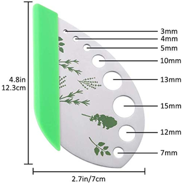 Jiaedge Herb Stripper - 2-in-1 Stainless Steel Kitchen Tool