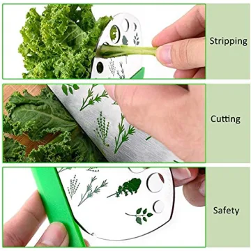 Jiaedge Herb Stripper - 2-in-1 Stainless Steel Kitchen Tool