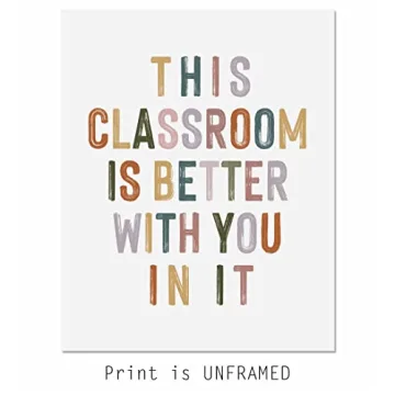 Motivational Classroom Wall Decor for Teachers
