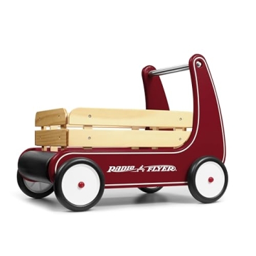 Radio Flyer Classic Walker Wagon, Wooden Toddler Toy