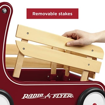 Radio Flyer Classic Walker Wagon, Wooden Toddler Toy