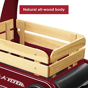 Radio Flyer Classic Walker Wagon, Wooden Toddler Toy