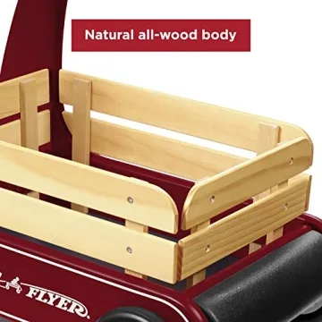 Radio Flyer Classic Walker Wagon, Wooden Toddler Toy