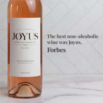 Joyus Non-Alcoholic Rose´ Wine, Award Winning Best In Class Dealcoholized Wine, Light & Refreshing,...