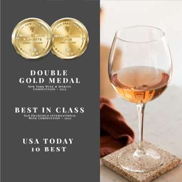 Joyus Non-Alcoholic Rose´ Wine, Award Winning Best In Class Dealcoholized Wine, Light & Refreshing, Low Sugar & Low Calorie, 750 ml (1 Bottle)