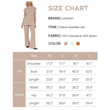 Lviefent Women's Soft Knit Lounge Set Sleeveless Top Wide Leg Pants