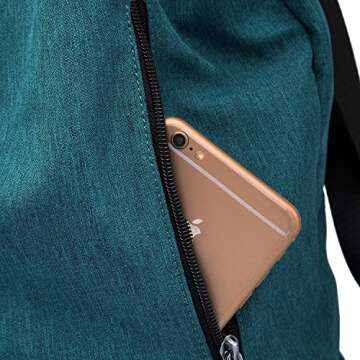 KAUKKO Drawstring Sports Backpack for Gym and Travel